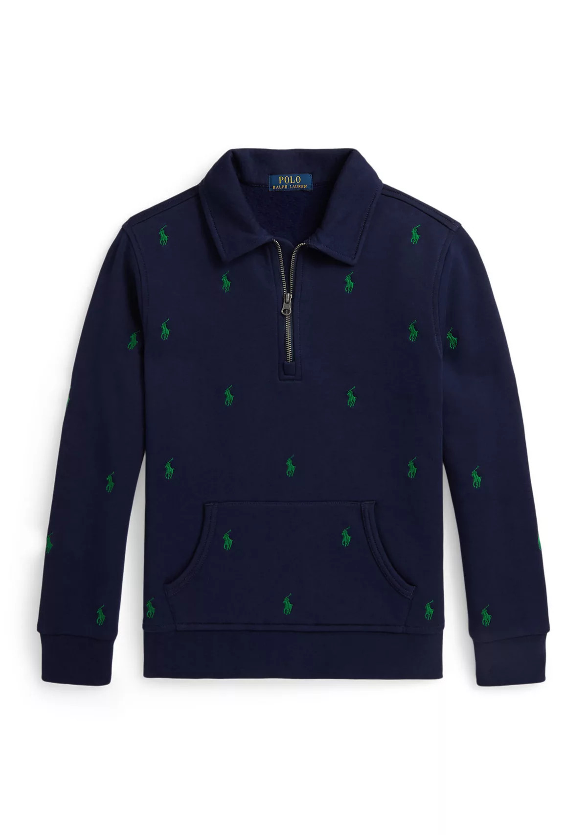 Boys 8-20 Polo Pony Fleece Collared Sweatshirt | Belk