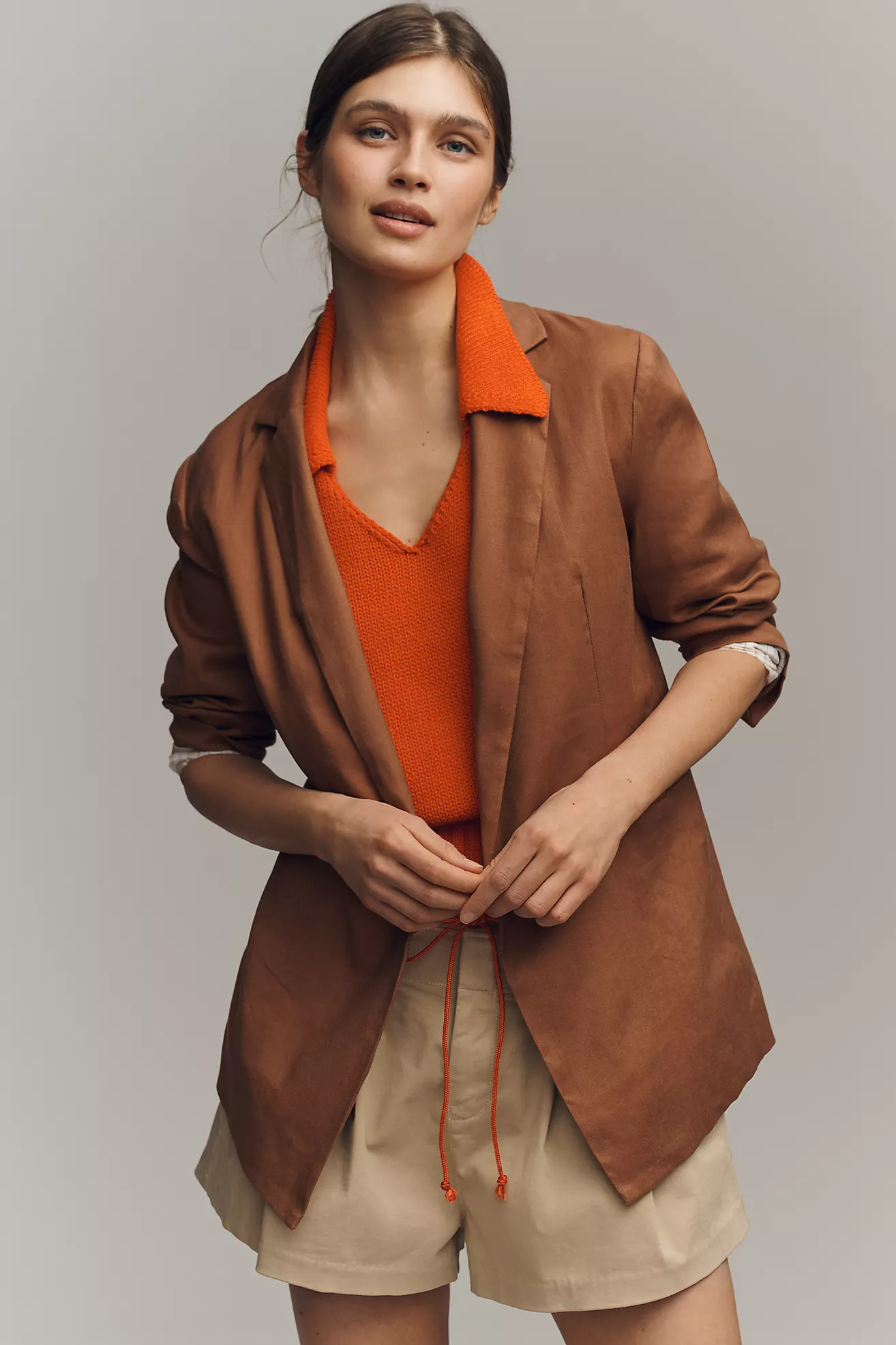 The Tessie Blazer by Maeve: Linen Edition | Anthropologie (US)