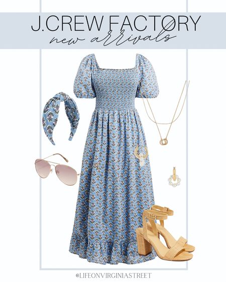 J. Crew Factory has tons of new spring arrivals! I love this look for brunch, a dinner, or any spring event! 

dress, sunglasses, heels, spring outfit, j. crew factory, wedding guest dress, bridal shower guest dress, brunch outfit, j. crew factory dress, spring dress, coastal style, coastal outfit, resort wear, vacation outfit, dinner outfit

#LTKfit #LTKstyletip #LTKshoecrush