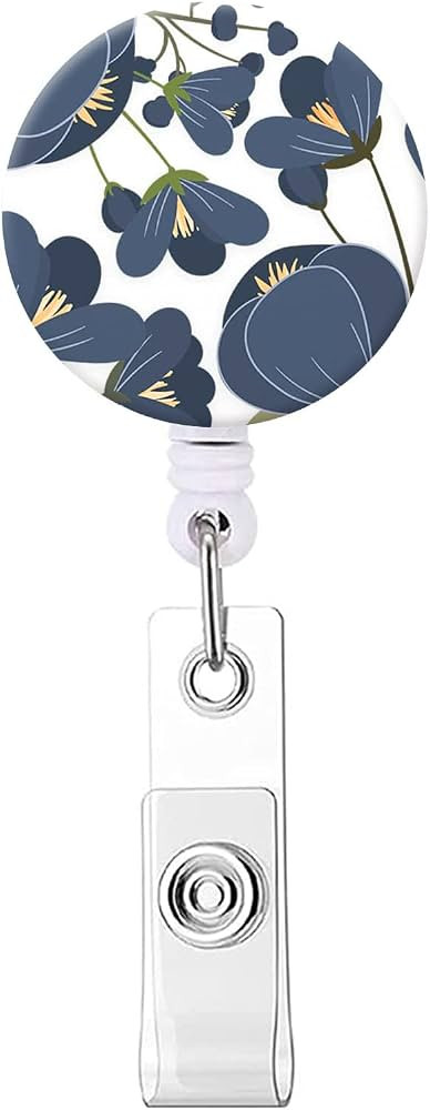 Badge Reel Retractable Nurse Badge Holder Cute Name Decorative Badge Reels with Clip on ID Card H... | Amazon (US)