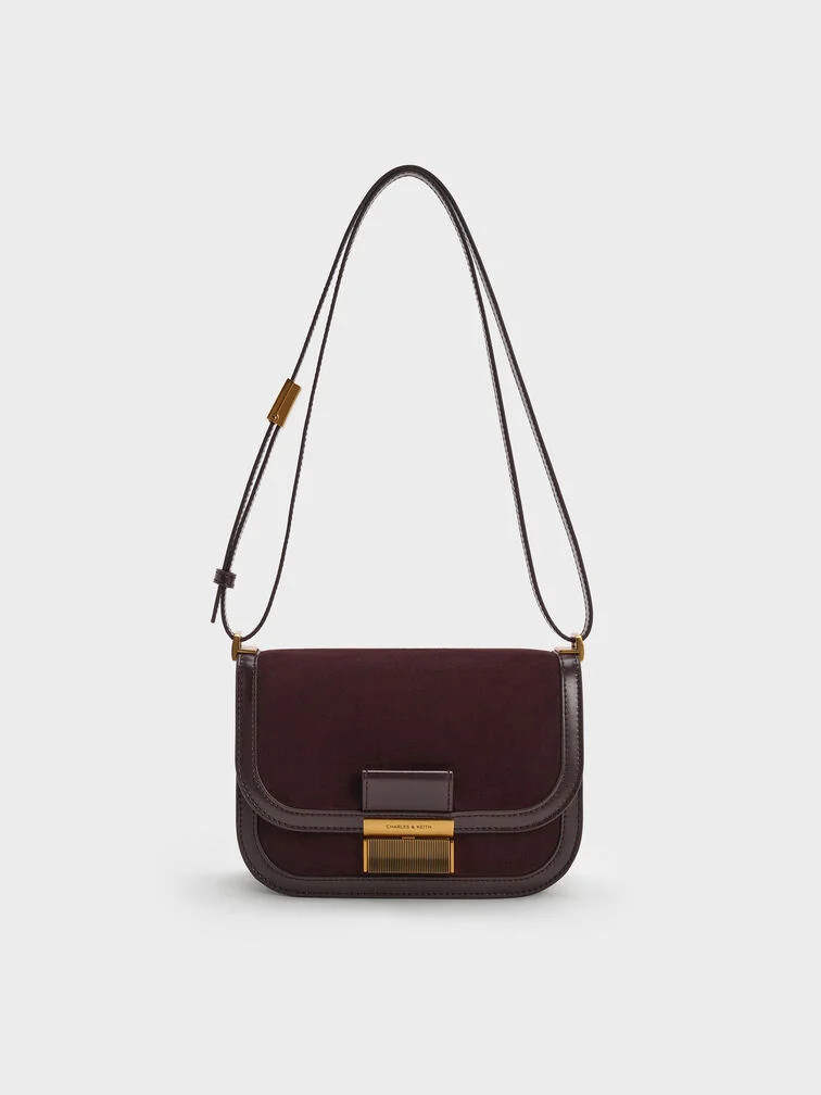 Dark Brown Charlot Bag | CHARLES & KEITH | Charles & Keith CA