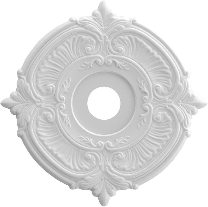 Ekena Millwork CMP22AT Attica Thermoformed PVC Ceiling Medallion (Fits Canopies up to 7 3/4"), 22... | Amazon (US)