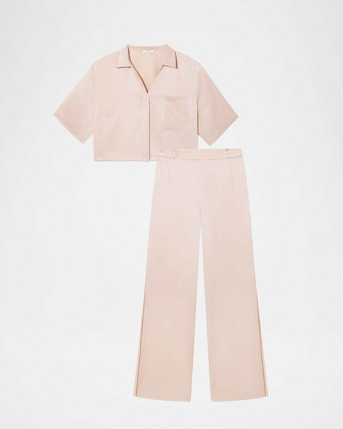 Washable Silk High-Rise Pant Set | Neiman Marcus