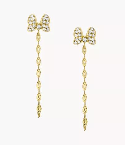 Disney x Fossil Special Edition Gold-Tone Stainless Steel Drop Earrings | Fossil (US)