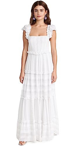 PQ Swim Women's Victoria Dress, Water Lily, White, M-L | Amazon (US)