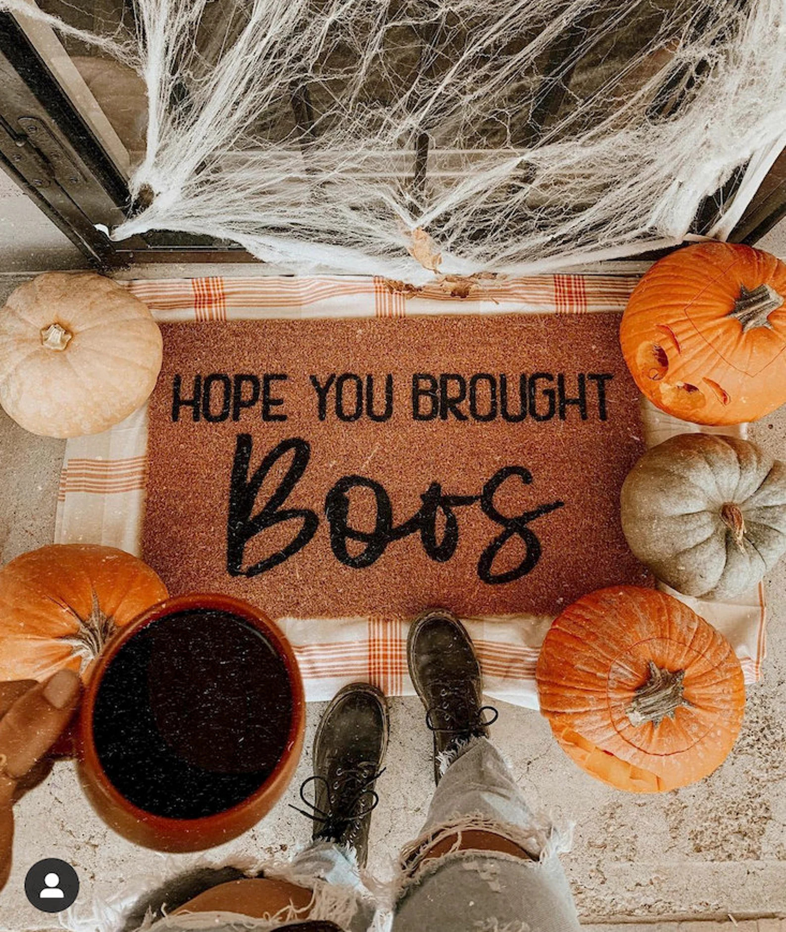 Hope You Brought Boos Doormat Funny Halloween Welcome Mat | Etsy | Etsy (US)