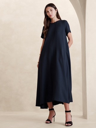 Aurelia Crepe Maxi Dress | Banana Republic (US)