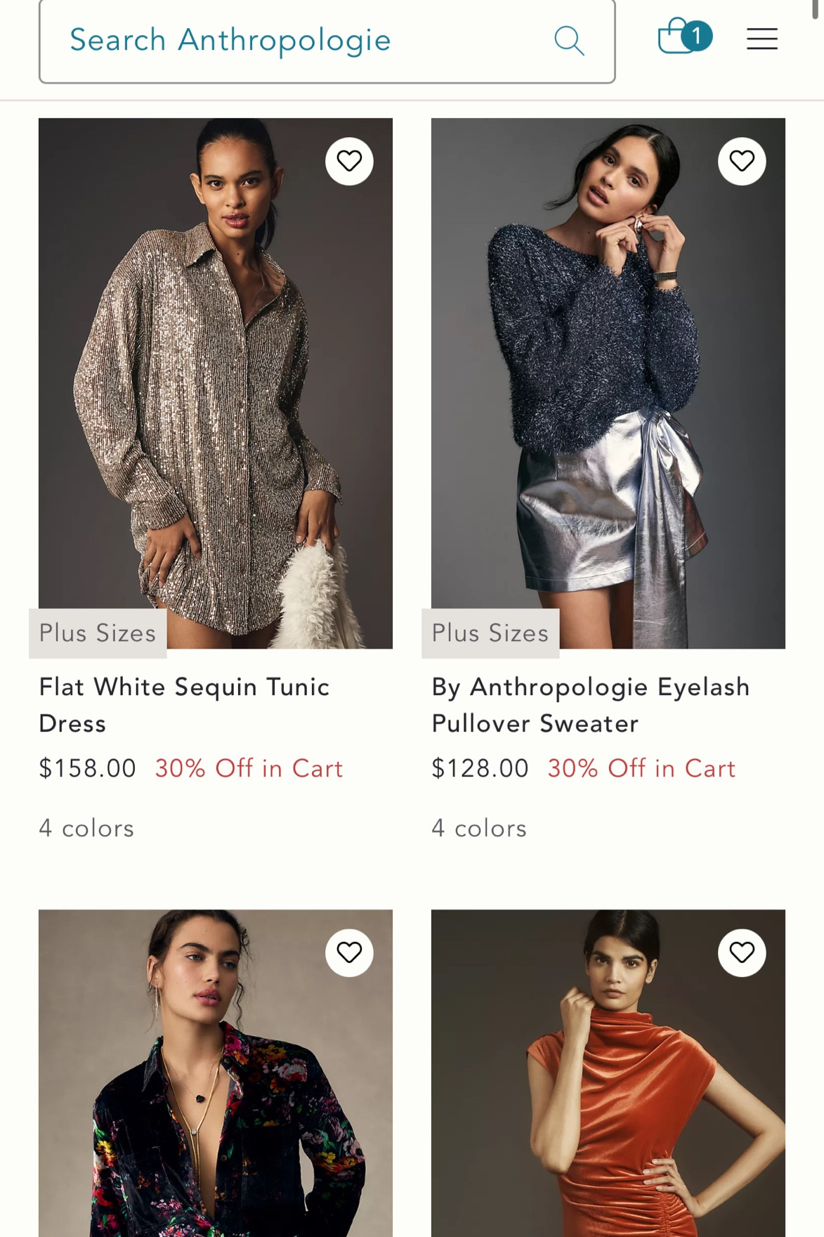Anthropologie 30% off!