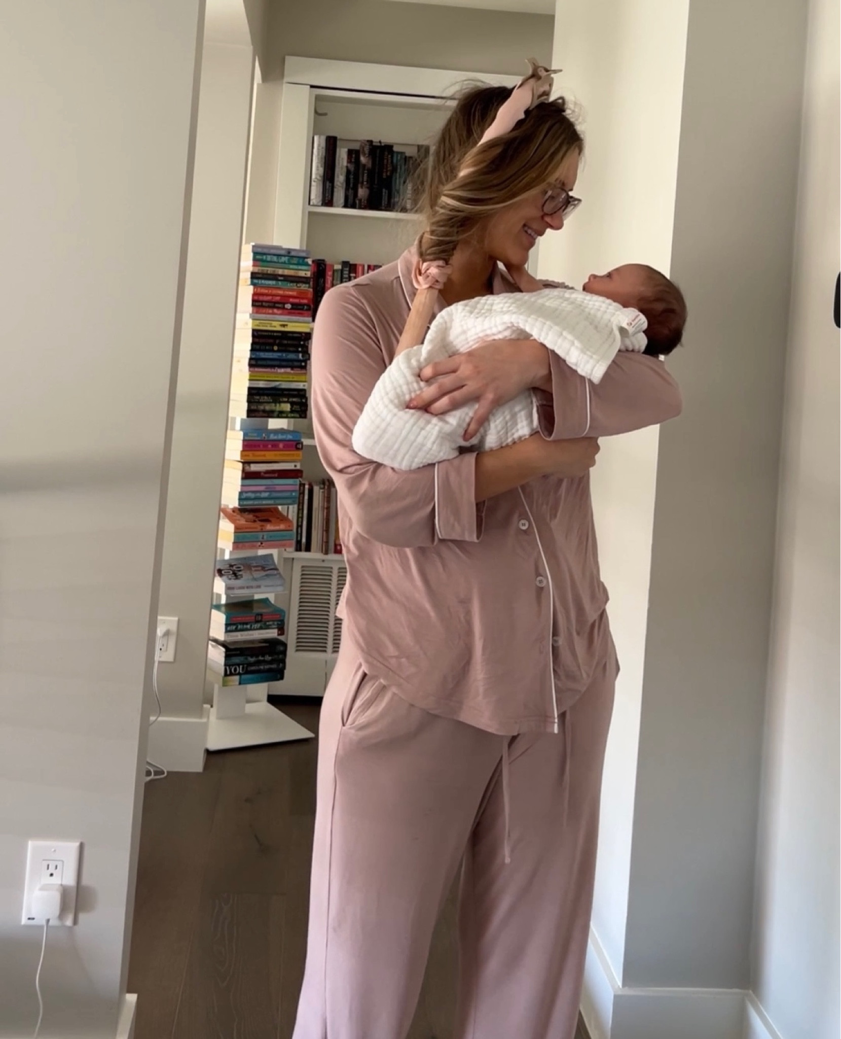 Another one of my favorite, cozy, & cute postpartum pj sets! I get size small  

#LTKbaby #LTKbump
