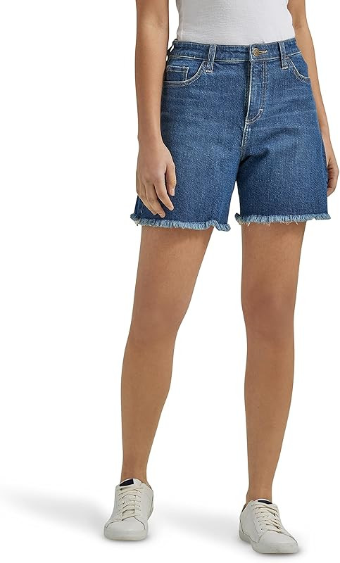 Lee Women's Legendary Mid-Rise Denim Boyfriend Short | Amazon (US)
