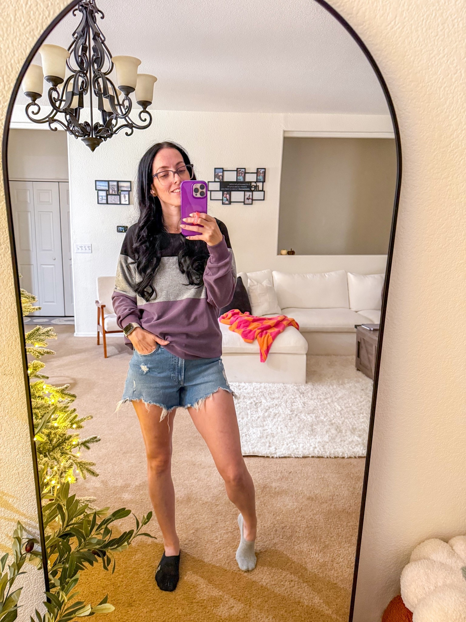 Love this pull over sweater! 
Got mine back in 2020 & she is still a best seller. Fits tts; plus they have other color options. Linked similar denim shorts & my favorite stocks 🙌🏼

#FoundItOnAmazon #WomensFashion #Christmas2025 #SweaterWeather 

#LTKHoliday #LTKSaleAlert #LTKPetite