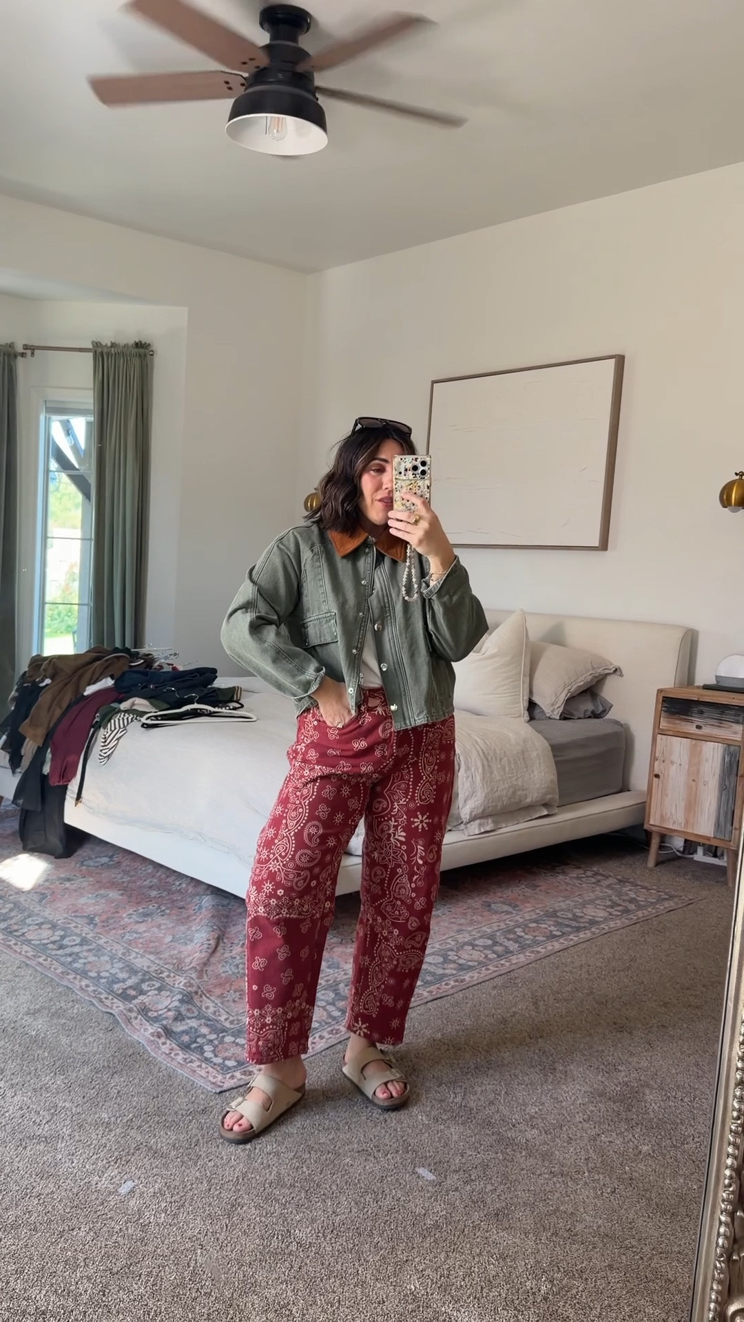 Fun and easy fall outfit idea! The pants run big and are stretchy, I’m in a medium. The rest is a large.

#LTKMidsize #LTKootd #LTKNYFW