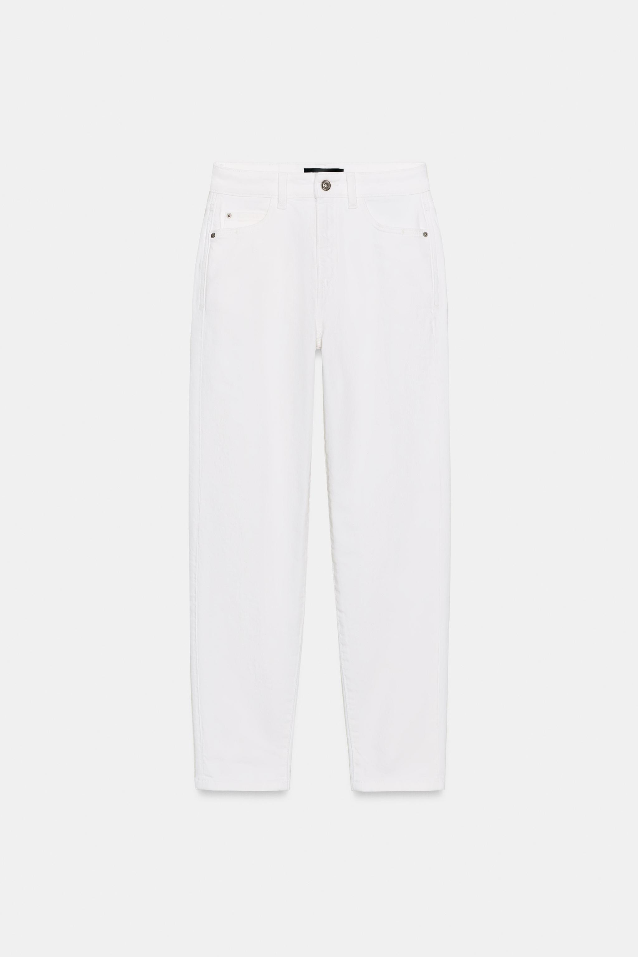 HIGH-WAIST - SLIM MOM LEG - ANKLE LENGTH - COMFORTHigh-waist jeans with five pockets. Front zip f... | Zara UK
