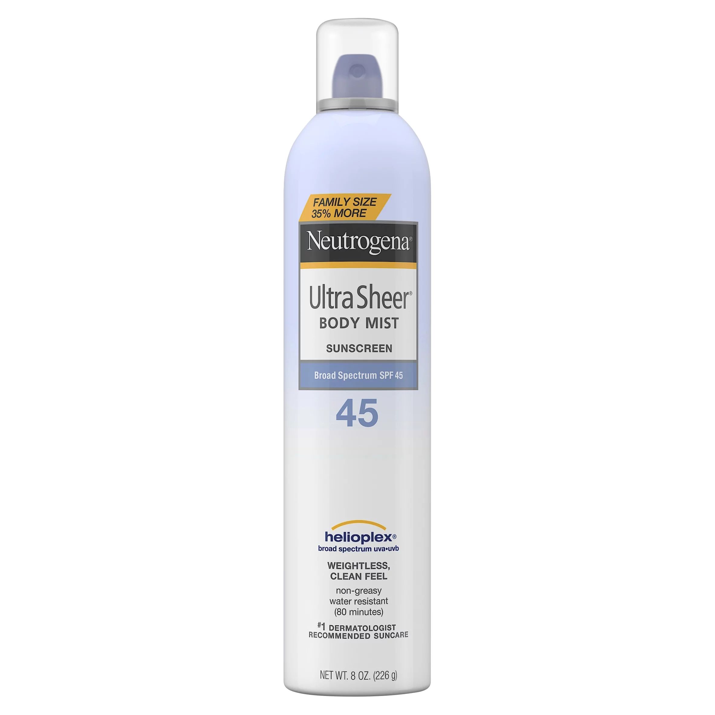 Neutrogena Ultra Sheer Sunscreen Spray SPF 45, Value Size, 8 oz - Walmart.com | Walmart (US)