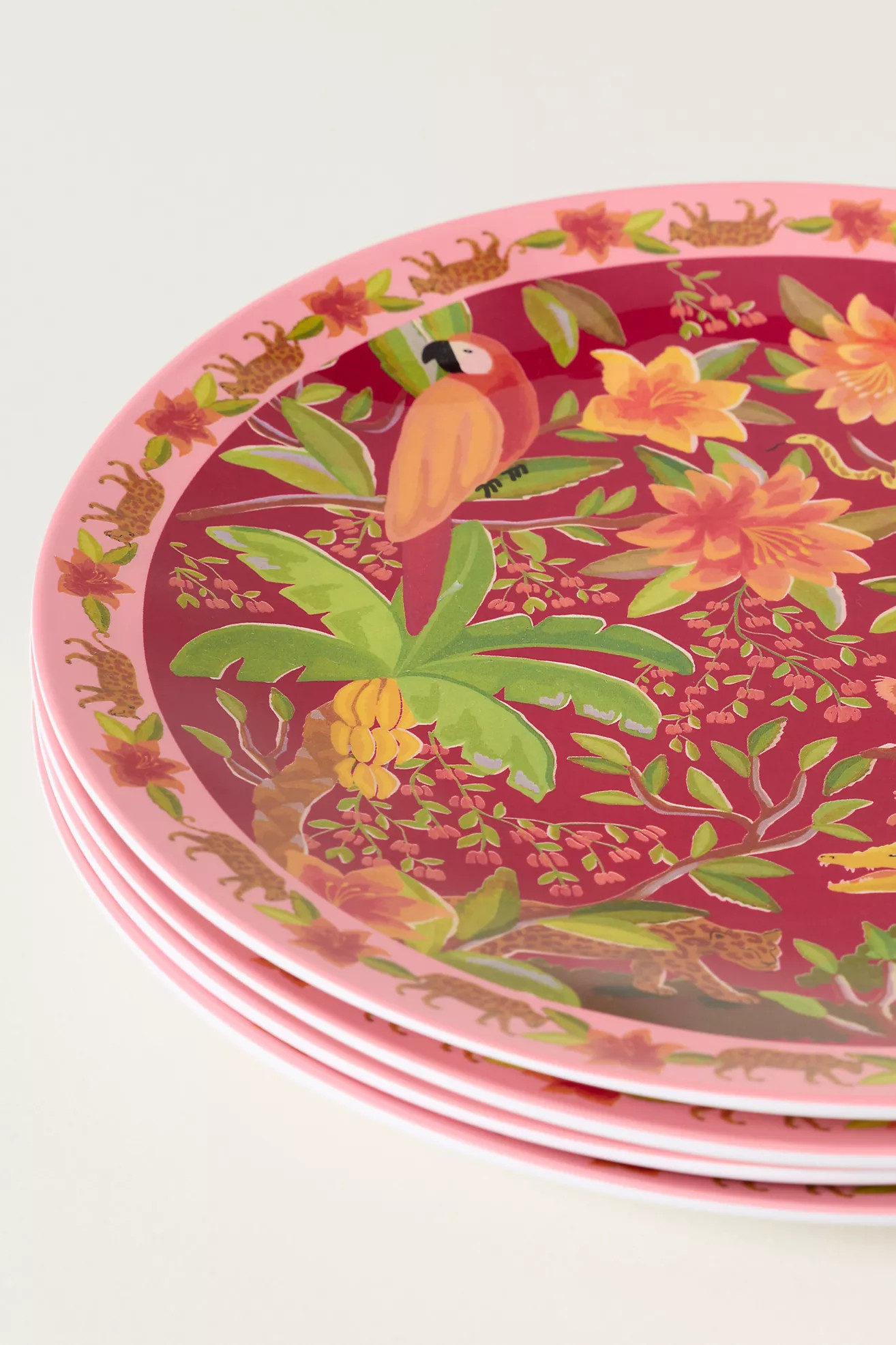Farm Rio x Anthropologie Melamine Dinner Plates, Set of 4 | Anthropologie (US)