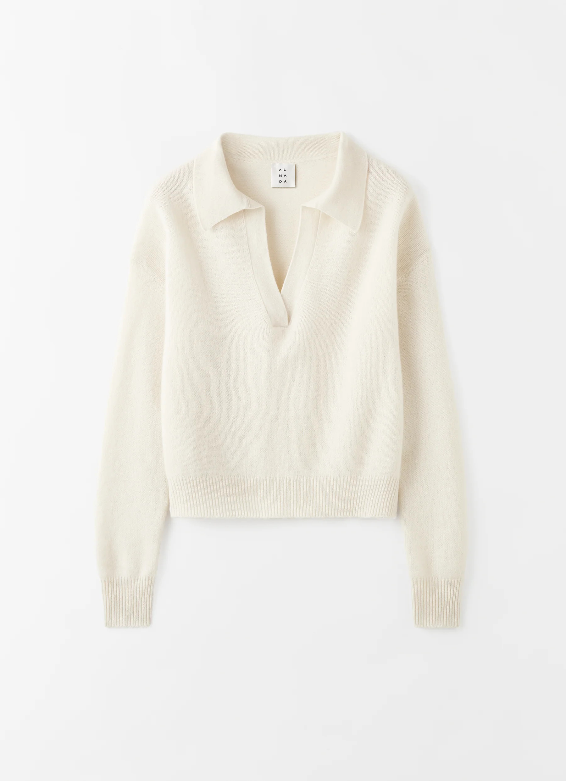 Kaia Collar Sweater, cream | Almada Label