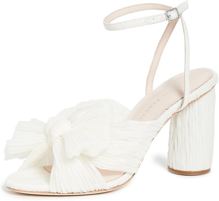 Loeffler Randall Women's Camellia Pleated Bow Heel with Ankle Strap | Amazon (US)