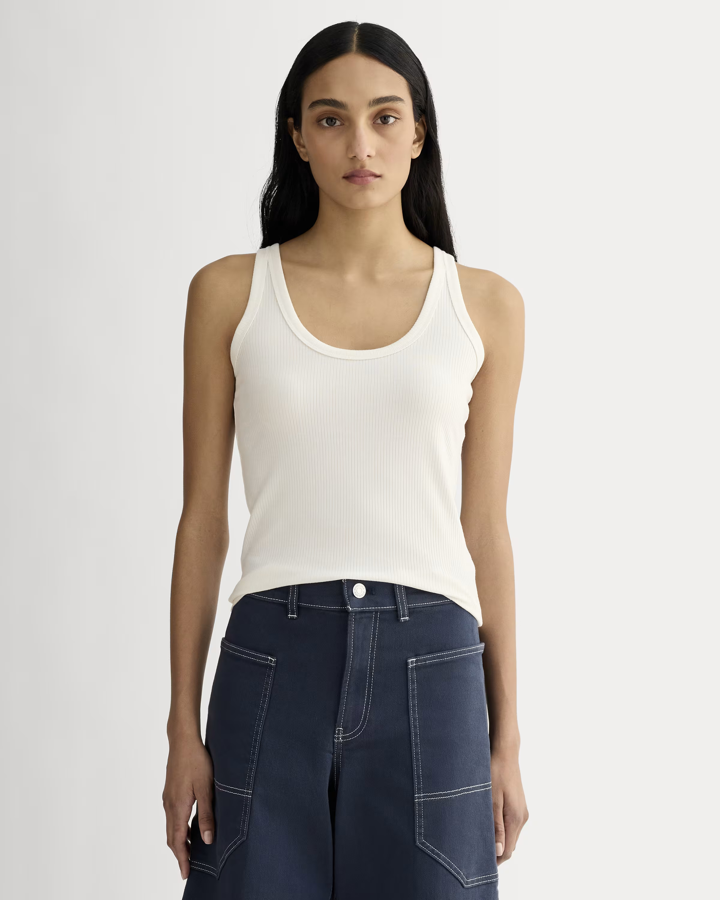 The Shimmy Scoop-Neck Tank | Everlane