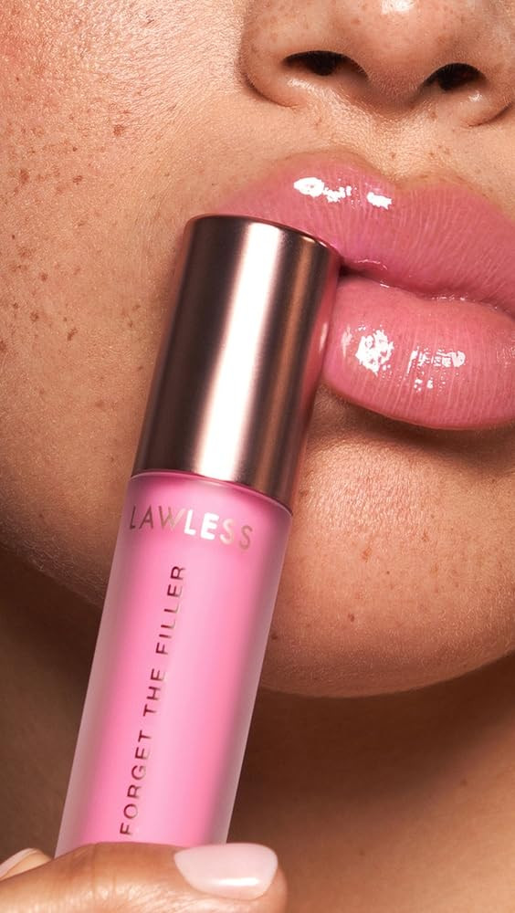 Lawless Forget the Filler Lip Plumping Line Smoothing Gloss - Daisy Pink - Premium Volumizing Lip... | Amazon (US)