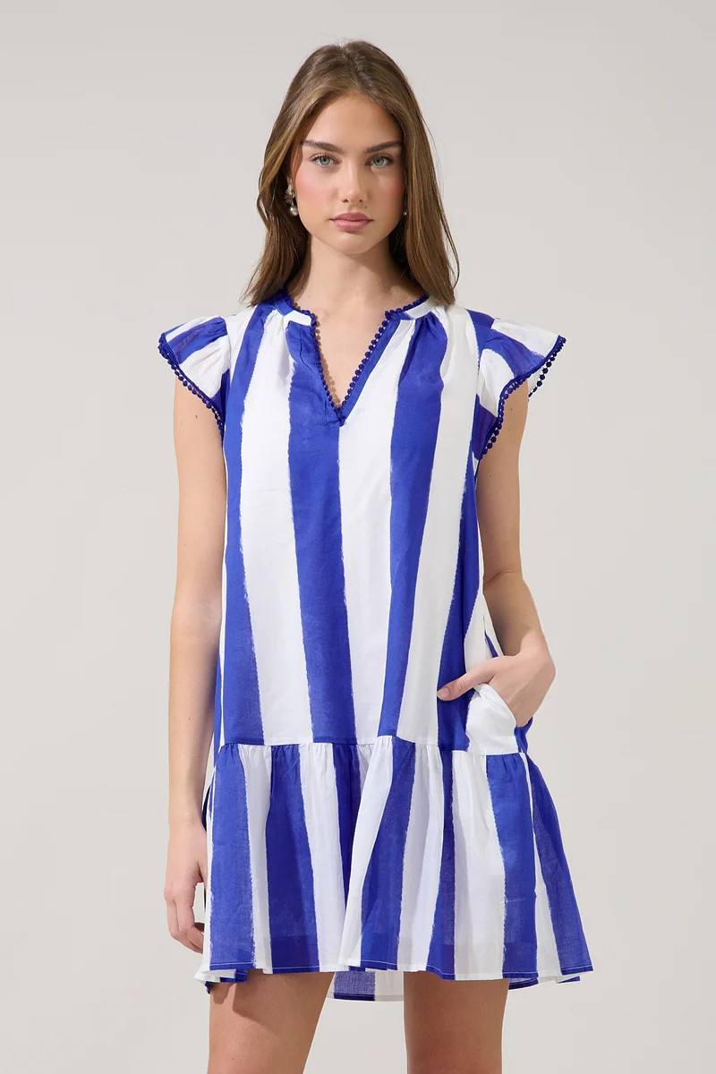 Damry Shift Mini Dress Stripe | Sugarlips
