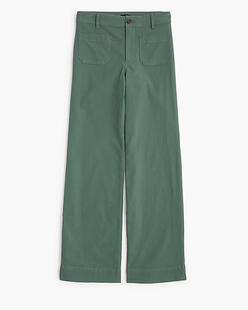 Lizzie high-rise patch-pocket wide-leg pant | J.Crew Factory