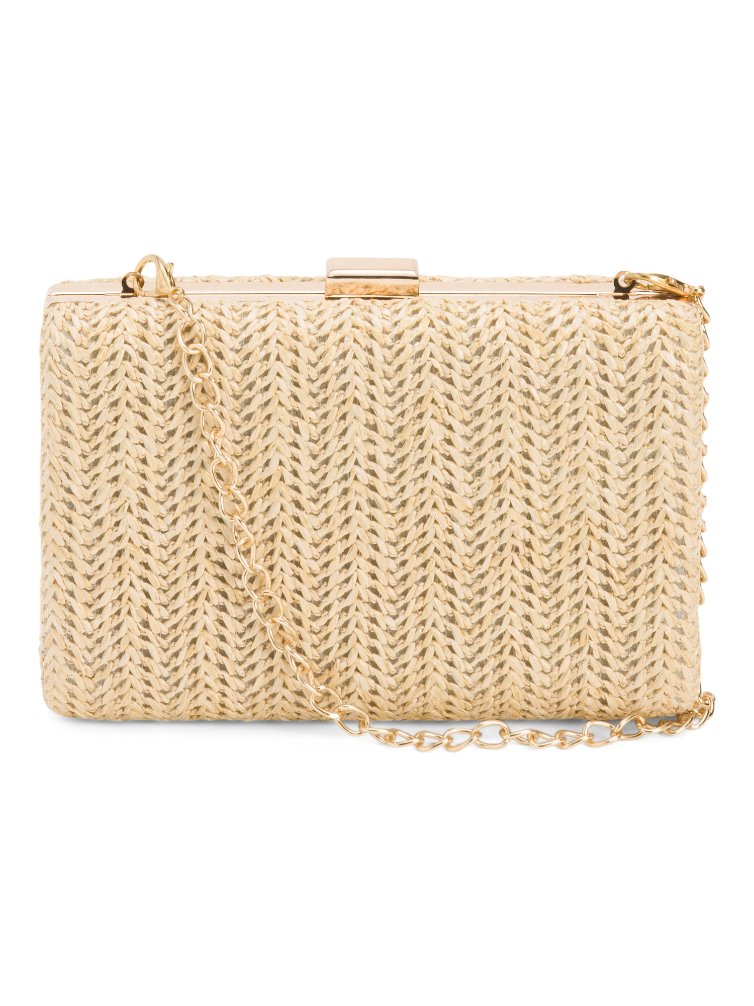 Woven Raffia Box Clutch | Handbags | Marshalls | Marshalls
