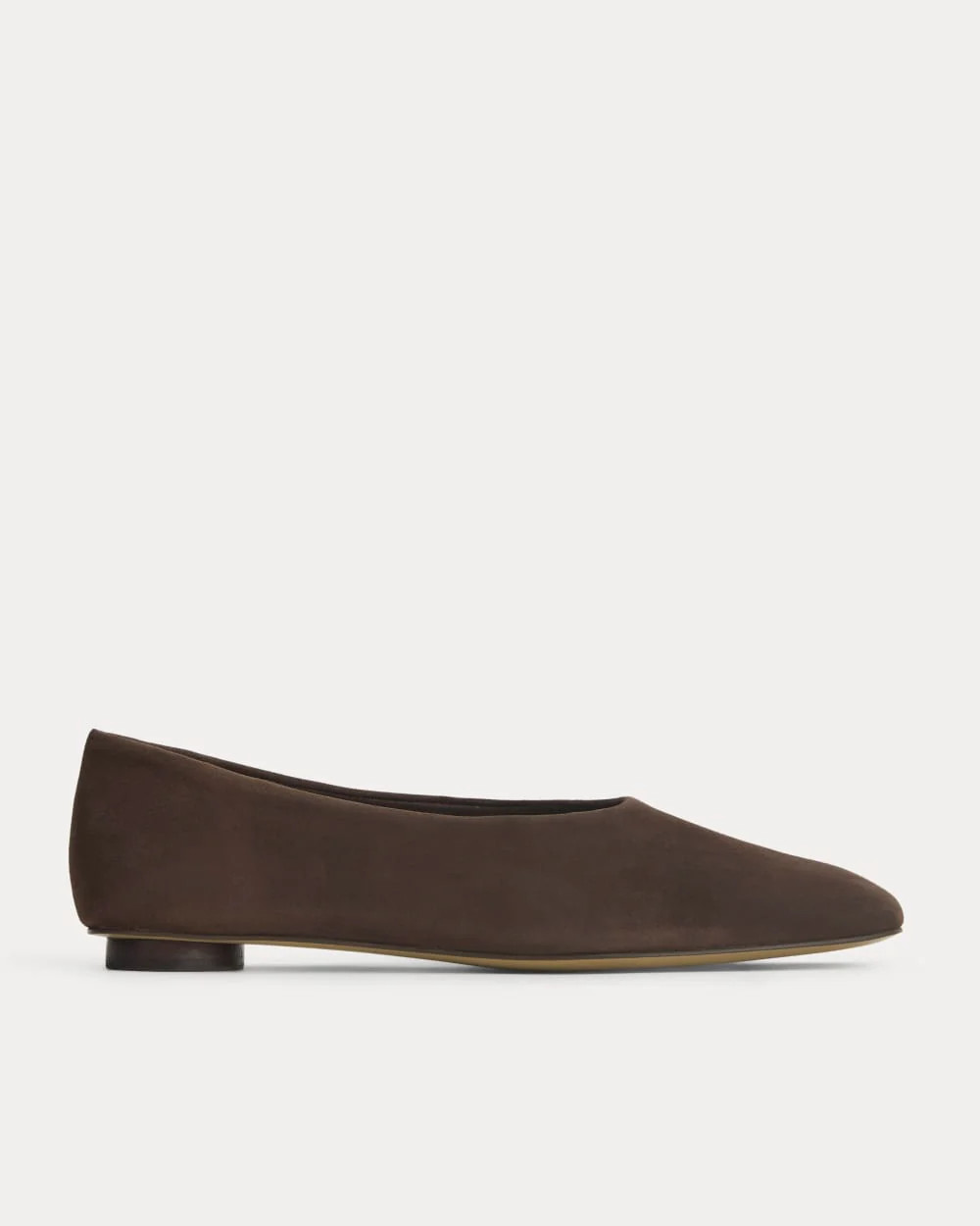 Gallery Square-Toe Flat | Deep Brown | Everlane