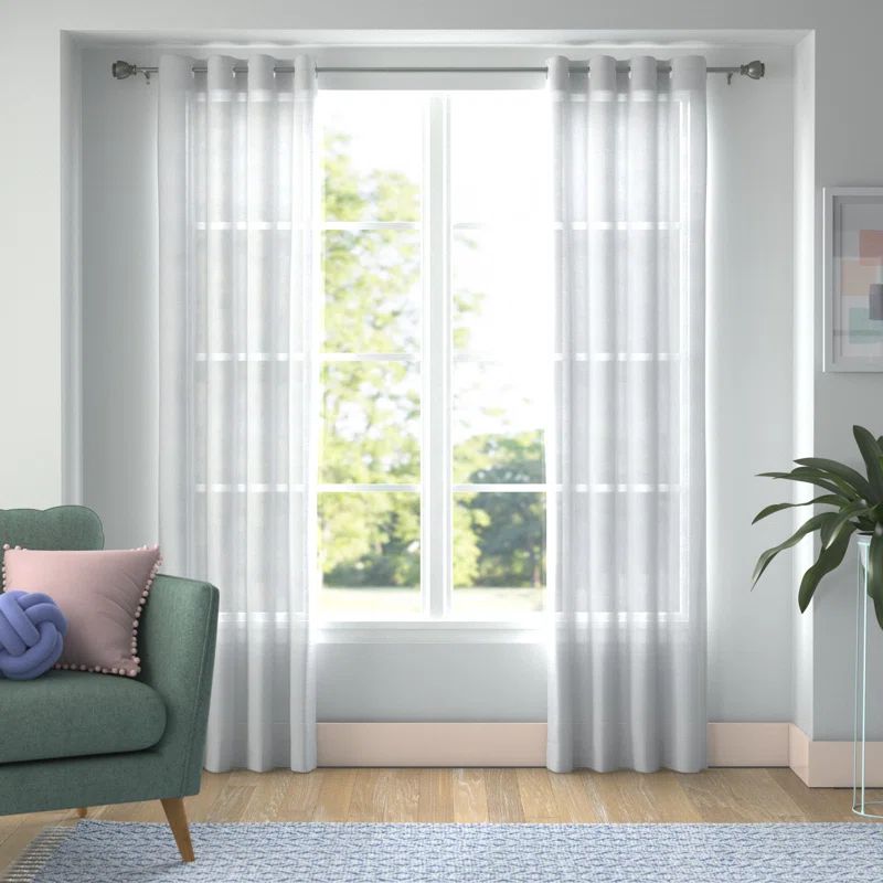 Wayfair Basics® Sheer Grommet Curtain Panel | Wayfair North America