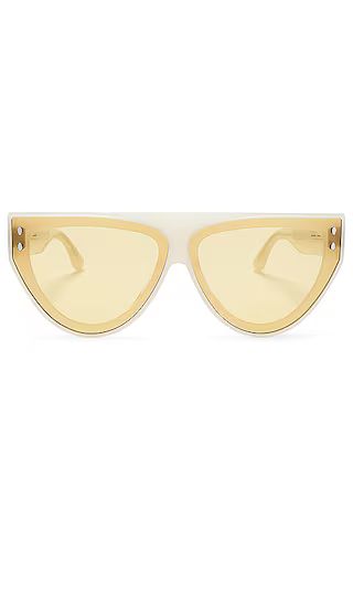 Flat Top Sunglasses in Ivory | Revolve Clothing (Global)