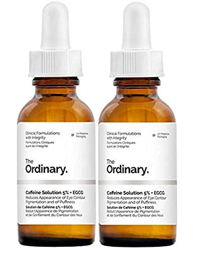 2 Pack of The Ordinary Caffeine Solution 5% + EGCG (30ml): Reduces Appearance of Eye Contour Pigmentation and Puffiness | Amazon (US)
