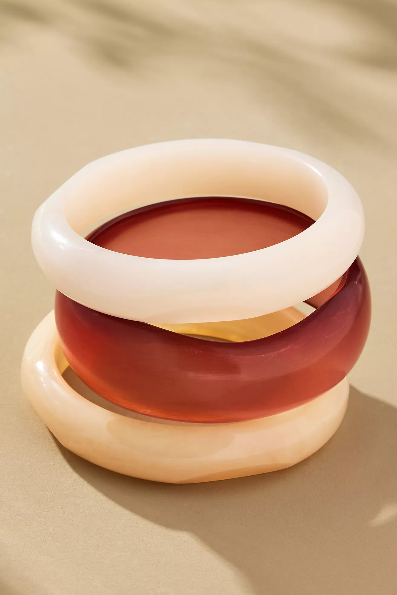 Round Bangle Bracelets, Set of 3 | Anthropologie (US)