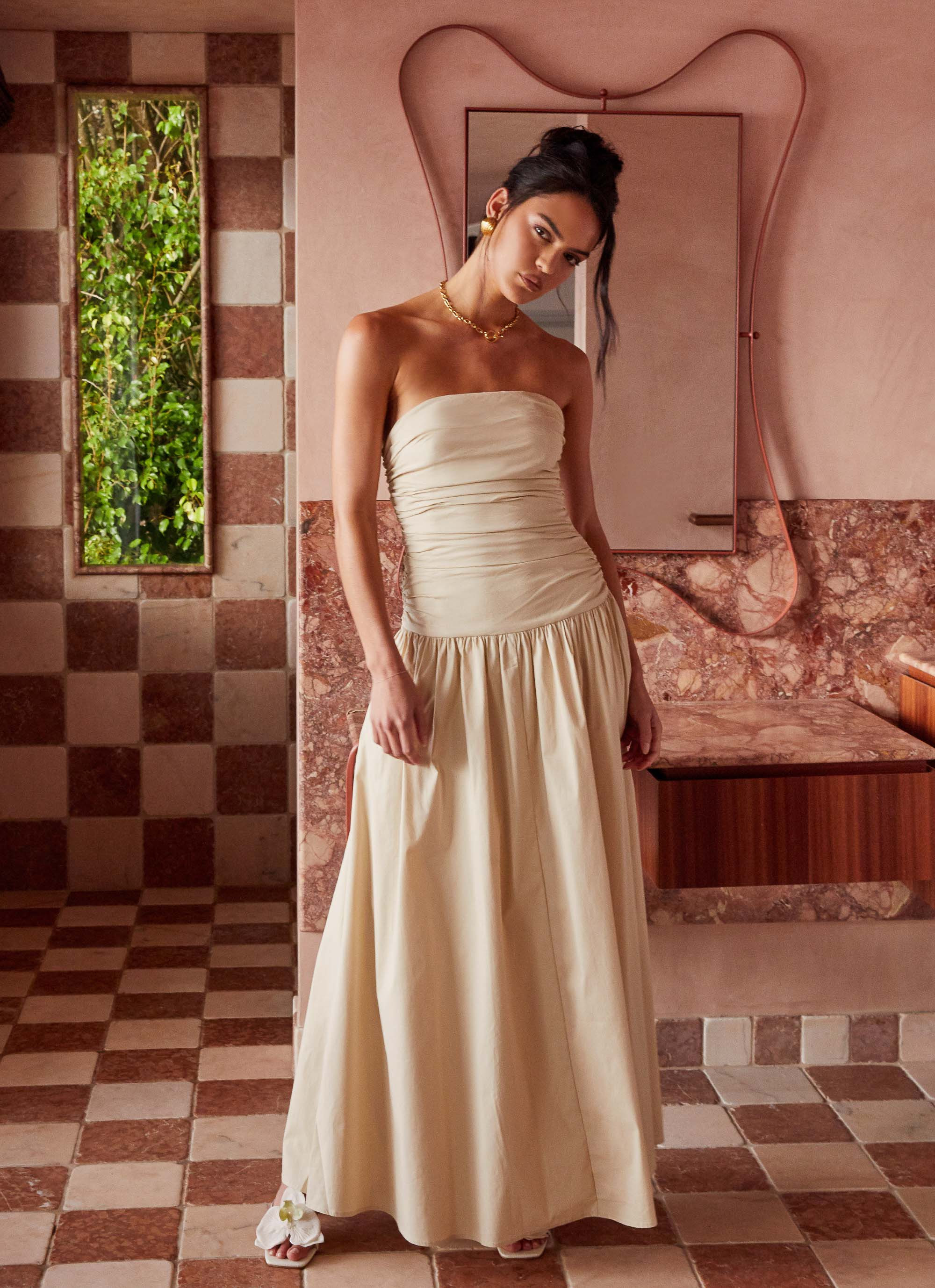 Carmel Maxi Dress - Ivory | Peppermayo (Global)