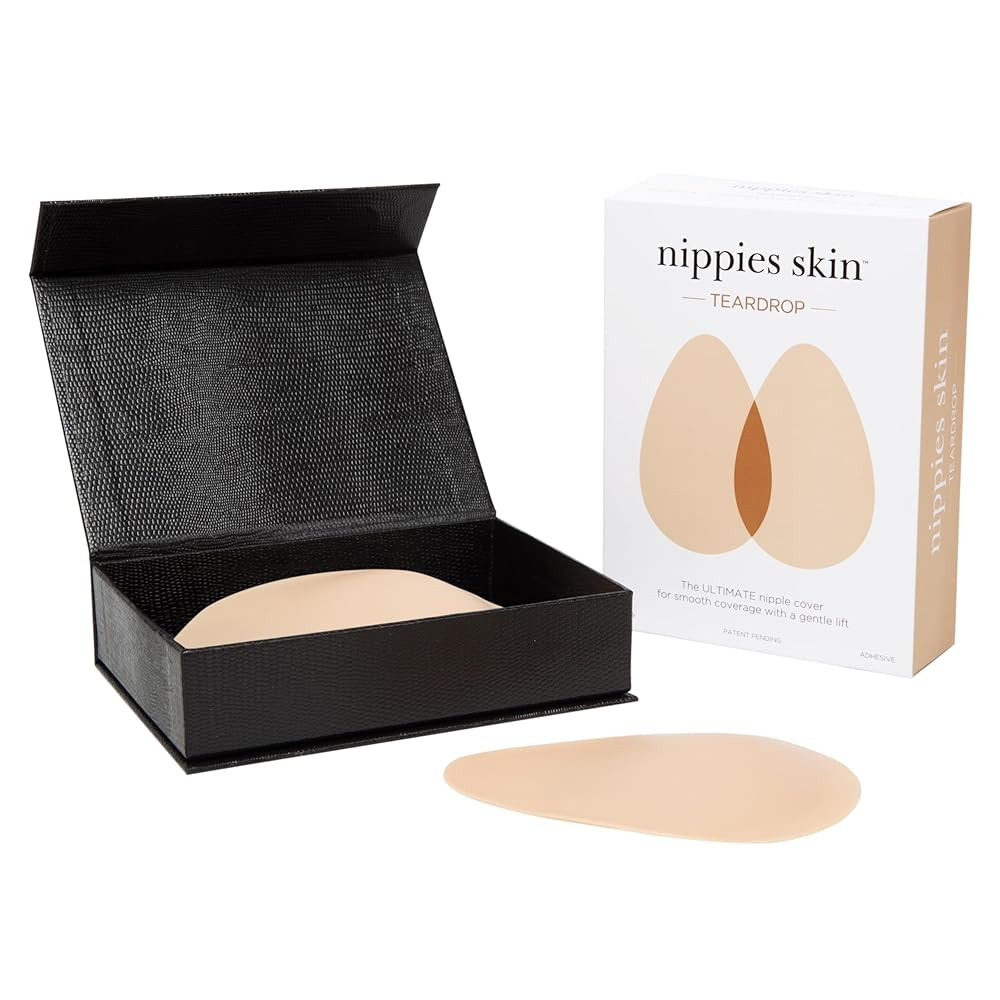 Nippies Teardrop Nipple Covers for Women - Sticky Silicone Pasties with Gentle Lift, Travel Case ... | Amazon (US)