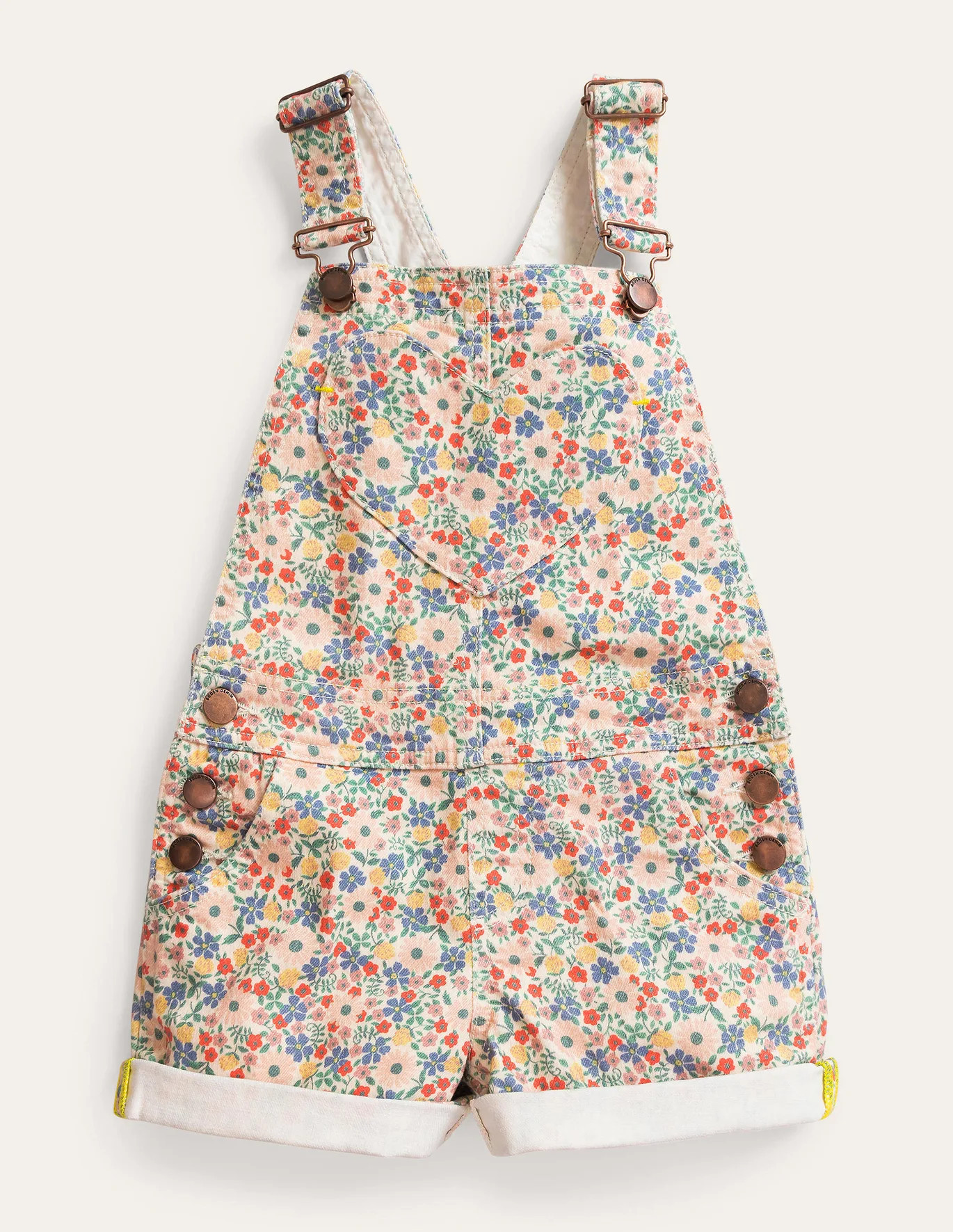 Heart Pocket Short Dungaree | Boden (US)