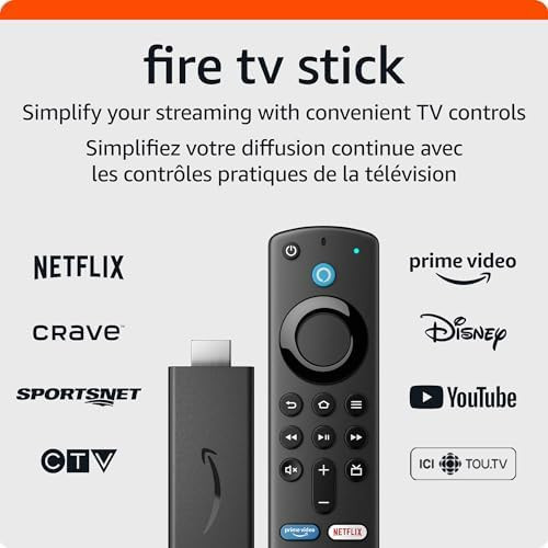 Amazon Fire TV Stick with Alexa Voice Remote (includes TV controls), HD streaming device | Amazon (CA)