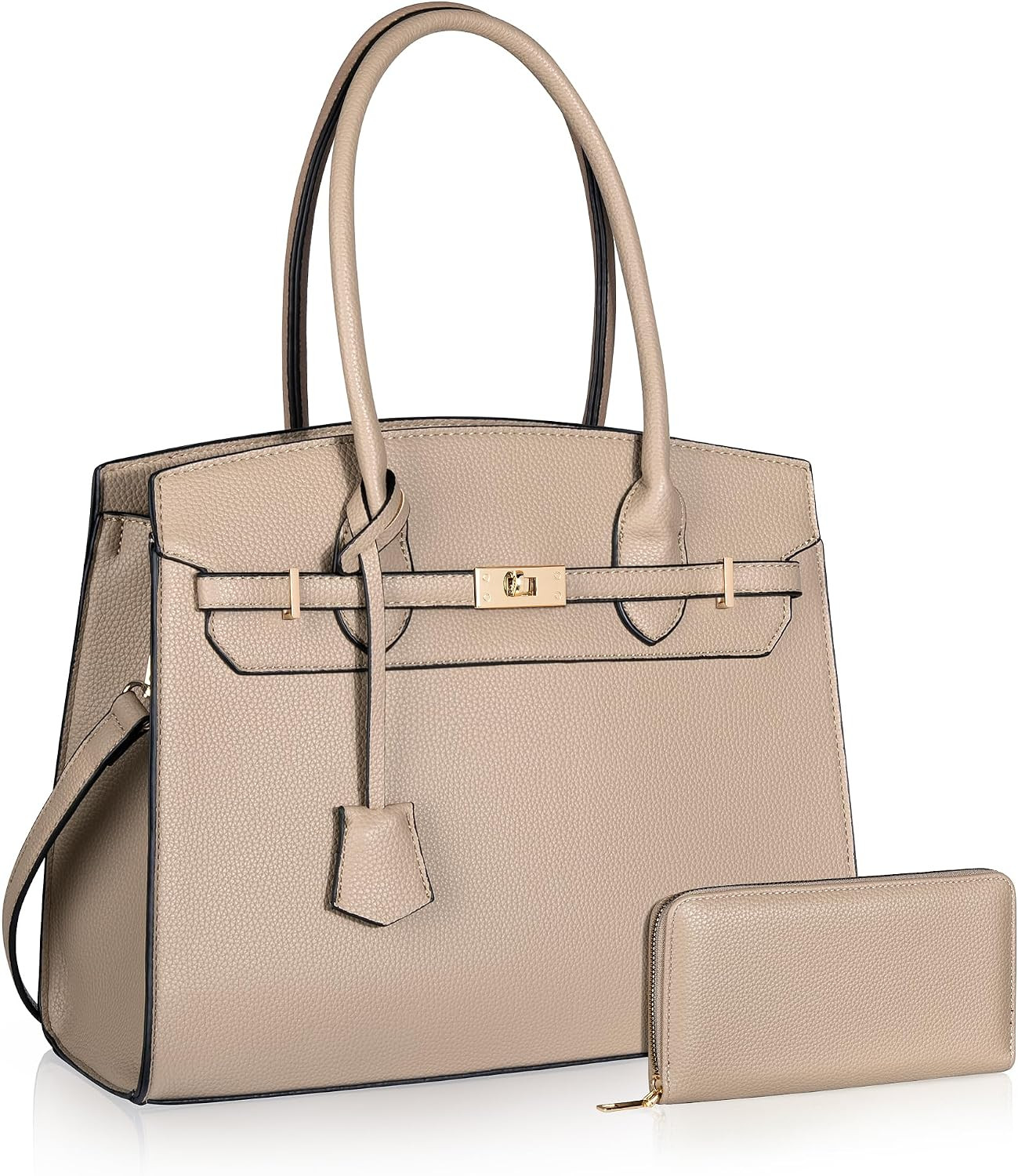 Top Handbags For women, Adjustable Strap Work Satchel with Wallet | Amazon (US)