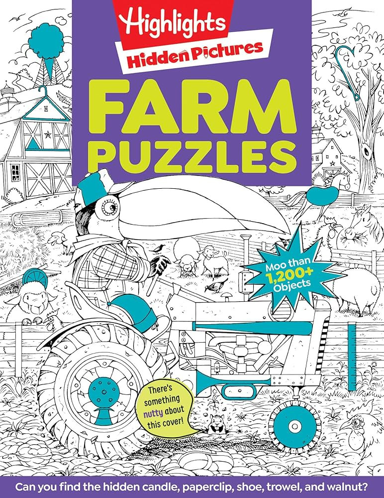 Farm Puzzles: Ultimate Farm Picture Puzzle Book with Over 1,200 Objects to Seek and Find, Farm-Th... | Amazon (US)
