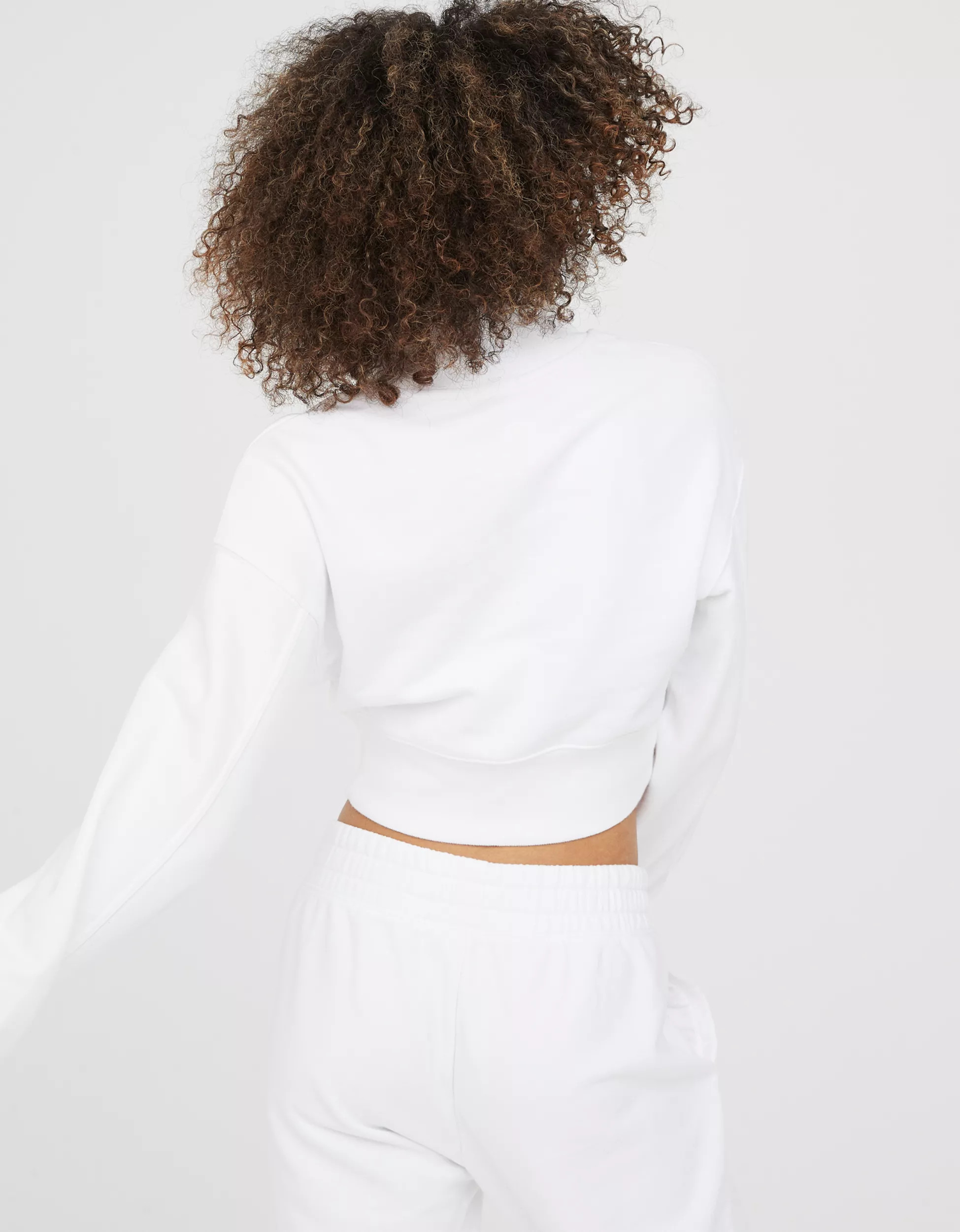 OFFLINE By Aerie Throw-Back Corset Cropped Quarter Zip | Aerie