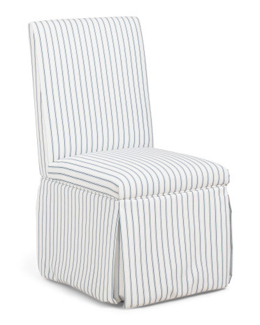 20x39 Striped Slipcover Rolling Caster Wheel Dining Chair | Kitchen & Dining Room | Marshalls | Marshalls