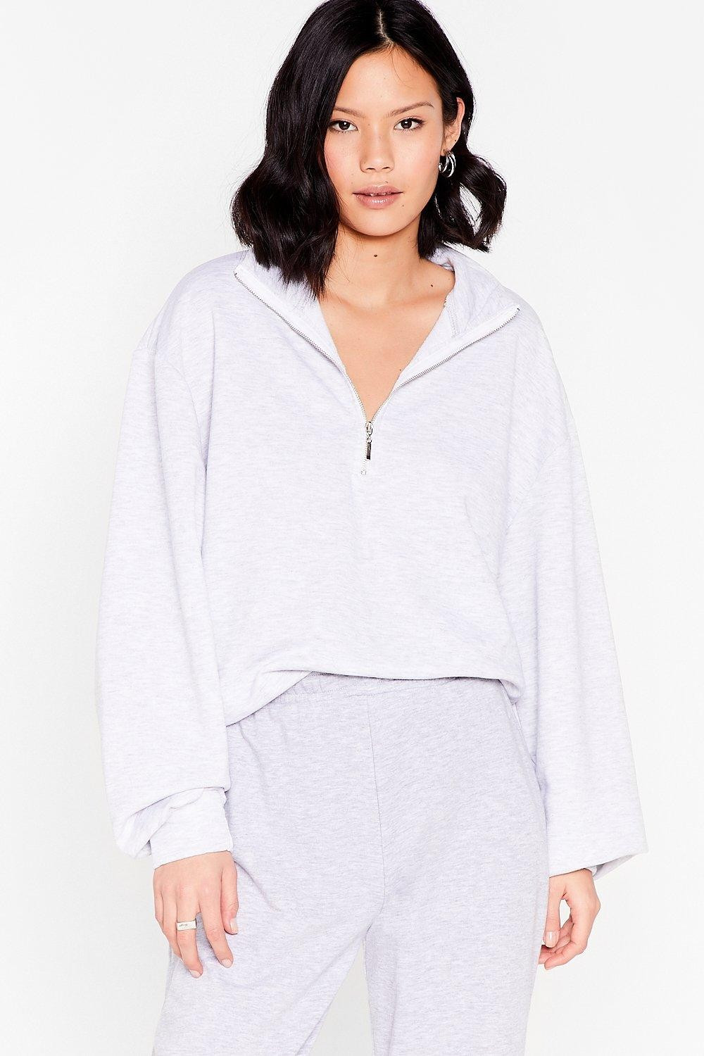 Zip's the New Style High Neck Relaxed Sweatshirt | NastyGal (US & CA)