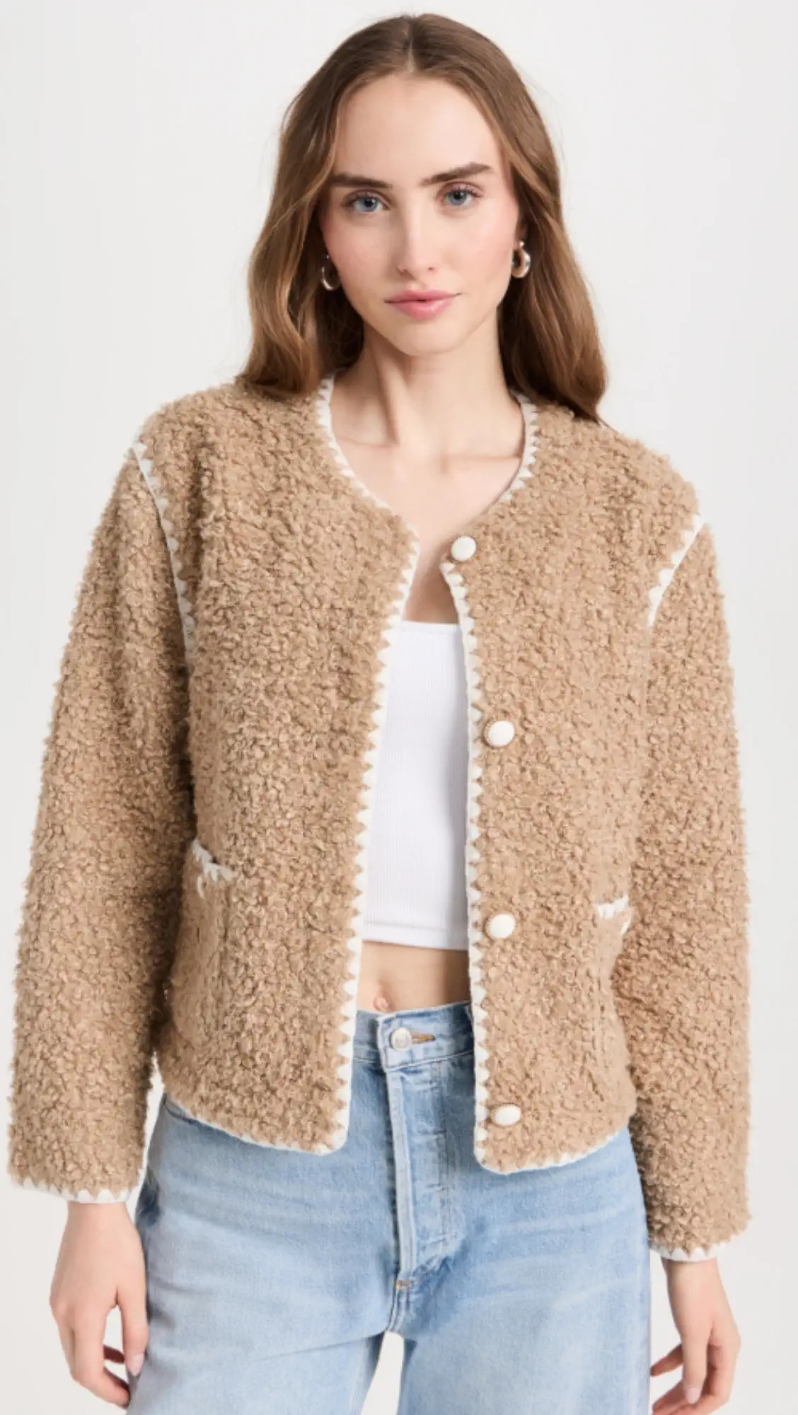 English Factory Faux Shearling Jacket | Shopbop | Shopbop