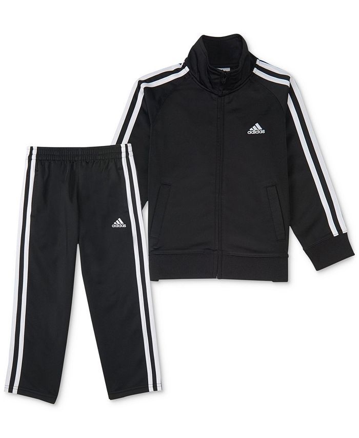 adidas Toddler and Little Boys Basic Tricot Jacket and Pants Set, 2 Piece & Reviews - Sets & Outf... | Macys (US)