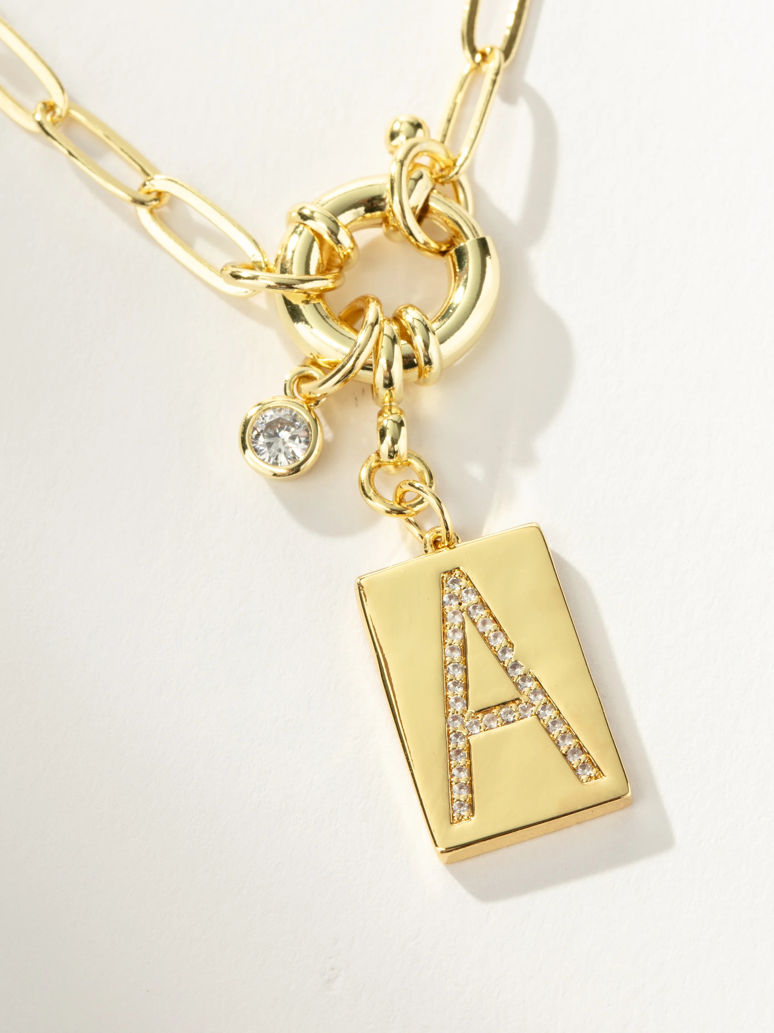 Initial Necklace in Gold |Chain Necklace | Uncommon James | Uncommon James