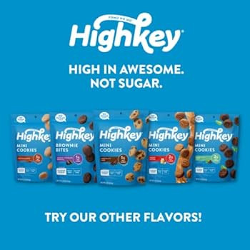 Highkey Keto Cookies Chocolate Chip - 3 Pack - Almond Flour Keto Snacks & Healthy Snacks for Adul... | Amazon (US)