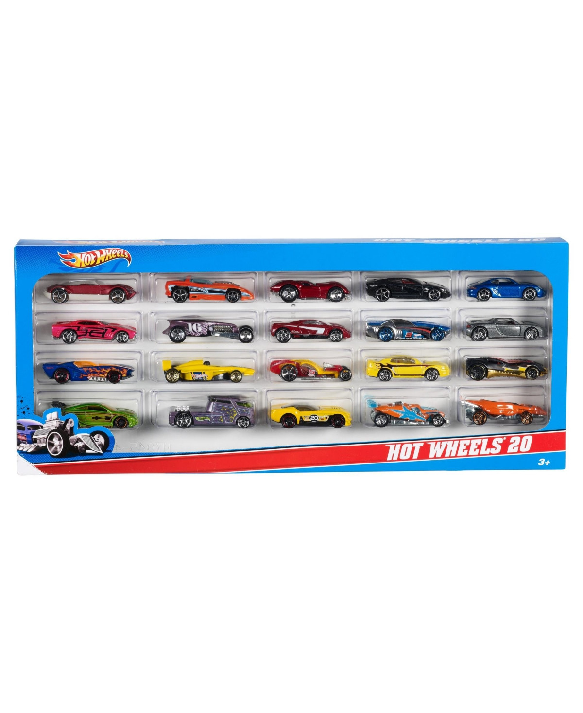 Hot Wheels 20-Car Pack, 20 1:64 Scale Toy Vehicles-Styles May Vary - Asst Multi | Macy's