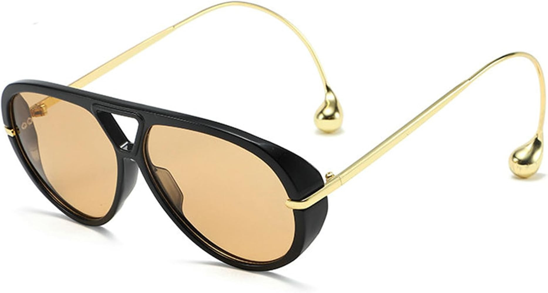 willochra Vintage Oversized Pilot Shield Sunglasses Women Luxury Trendy Sun Glasses For Ladies Bi... | Amazon (US)