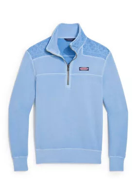 Vineyard Vines Women's Surf Terry Fair Isle Shep Shirt, Medium | Belk