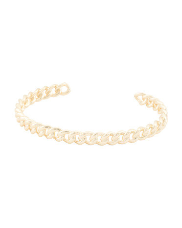 Gold Grier Link Cuff Bracelet | TJ Maxx