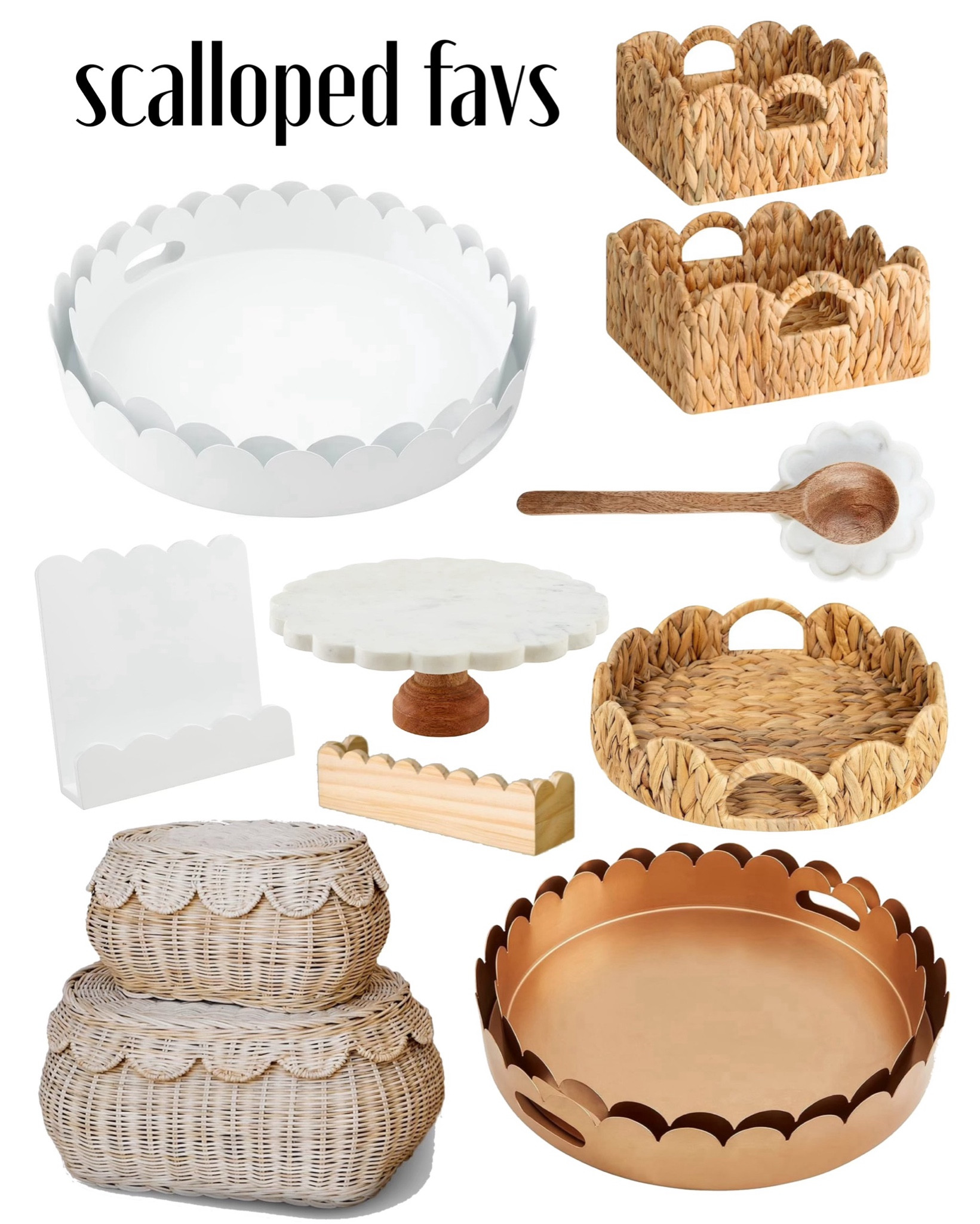 Mud Pie Nested Scalloped Metal … curated on LTK
