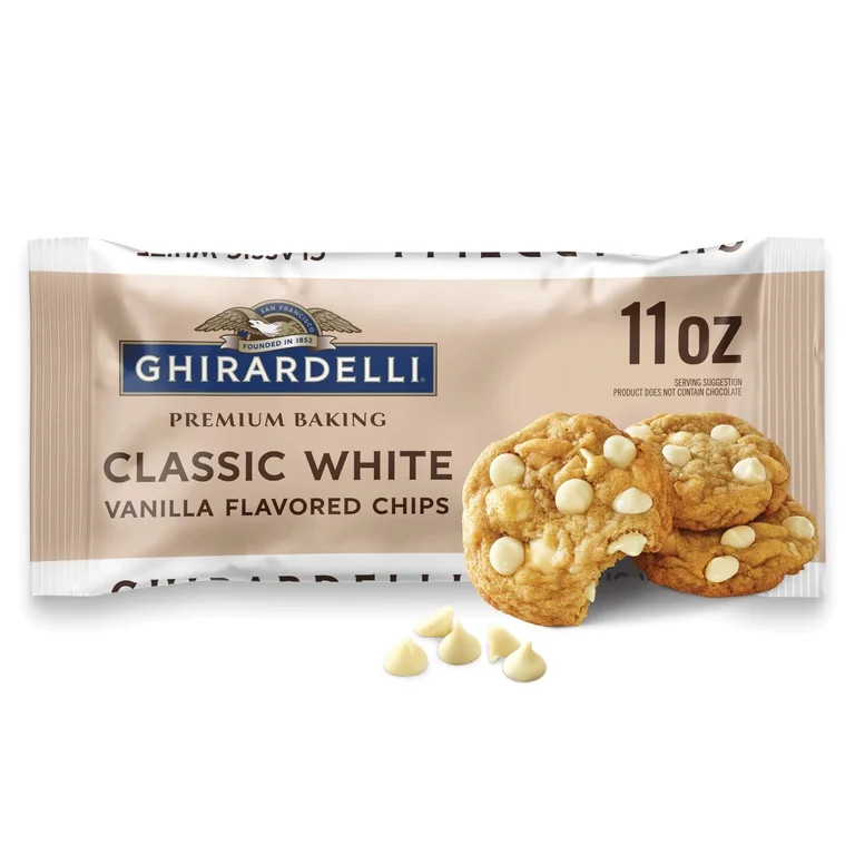 GHIRARDELLI Classic White Vanilla Flavored Premium Baking Chips, 11 oz Bag | Walmart (US)